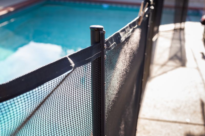 Fence Secured to Pool Deck